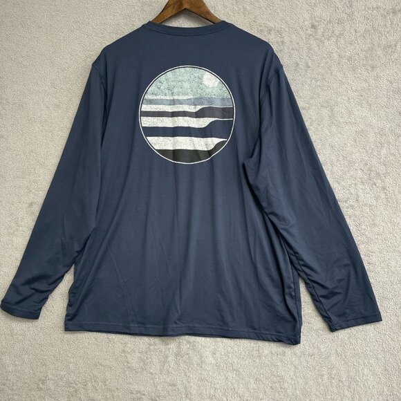 Hang Ten Men's XL Long Sleeve UV Protection UPF 50 Crew neck Shirt - Picture 3 of 6